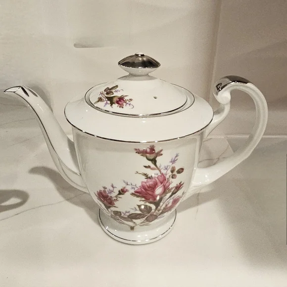 Not for sale Vintage 50s/60s Meiko Tea Rose Floral Tea Set - Picture 4 of 16